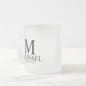 Moderner Personalisierter Trauzeuge Mattglastasse (Vorderseite Links)