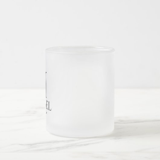 Moderner Personalisierter Trauzeuge Mattglastasse (Mittel)