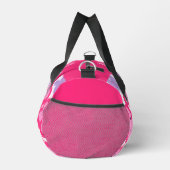 Moderner Personalisierter tropischer Rosa-Blütenna Duffle Bag (Rechts)
