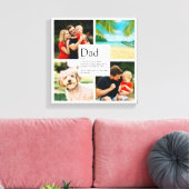 Moderner Personalisierter Vater Definition 4 FotoC Leinwanddruck (Insitu (Wohnzimmer))