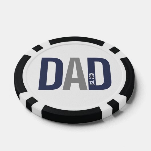 Moderner Personalisierter Vater etabliert Pokerchips (Einzeln)