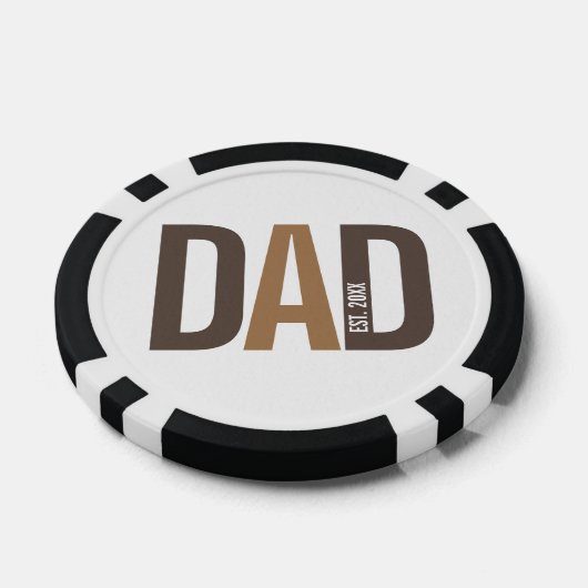 Moderner Personalisierter Vater etabliert Pokerchips (Einzeln)