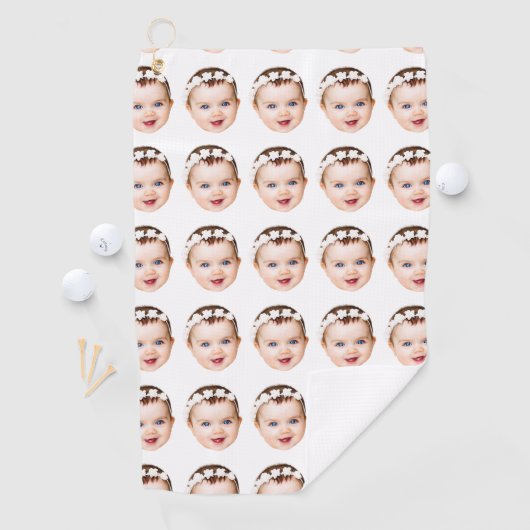 Moderner Personalisierter Vater Geschenk Bester Va Golfhandtuch (Insitu)