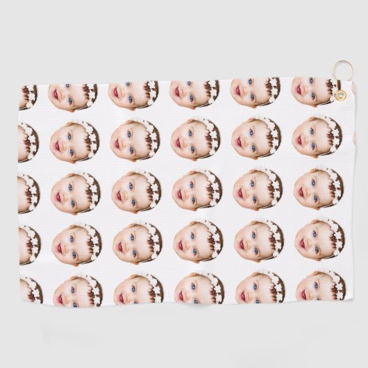 Moderner Personalisierter Vater Geschenk Bester Va Golfhandtuch (Horizontal)