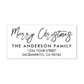 Moderner Personalisierter Weihnachtsurlaub Permastempel (Design)