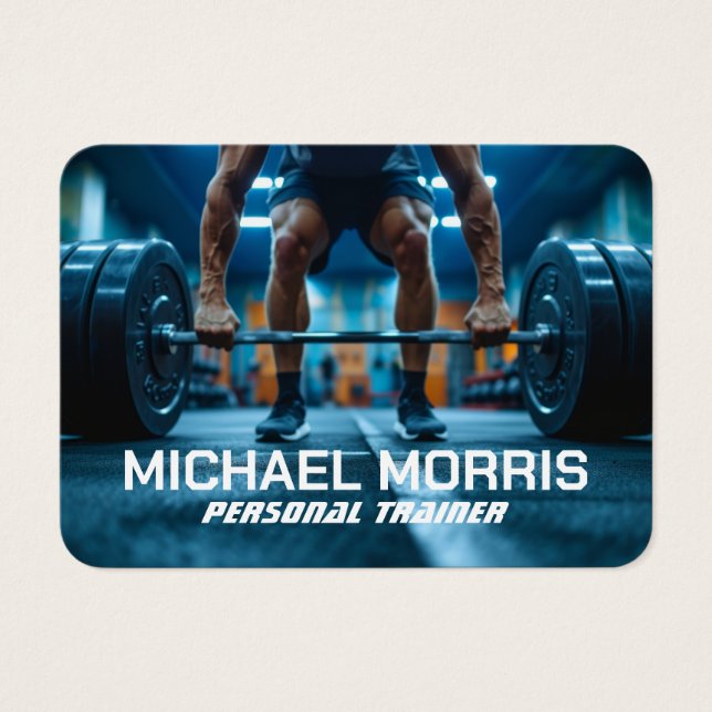 Moderner persönlicher Fitnessstudio-Trainer (Vorderseite)
