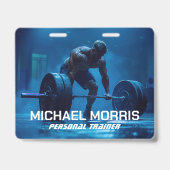 Moderner persönlicher Fitnessstudio-Trainer Ausweis (Vorderseite)