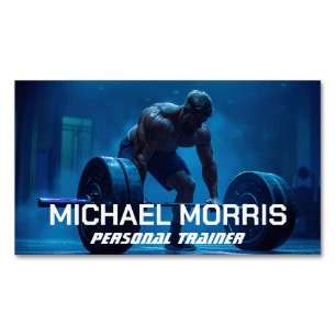 Moderner persönlicher Fitnessstudio-Trainer Magnetische Visitenkarte