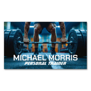 Moderner persönlicher Fitnessstudio-Trainer Magnetische Visitenkarte