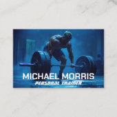 Moderner persönlicher Fitnessstudio-Trainer Visitenkarte (Vorderseite)