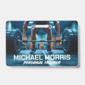 Moderner persönlicher Trainer Fitnessstudio-Coach Ausweis (Vorderseite)
