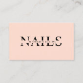 Moderner, Pfirsich, QR-Code Visitenkarte (Vorderseite)