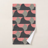 Moderner Pfirsich und Grau aus dem Mittelalter Badhandtuch Set (Handtuch)