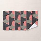 Moderner Pfirsich und Grau aus dem Mittelalter Badhandtuch Set (Handtuch)