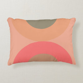 Moderner Pfirsich und Olivenhain aus dem Mittelalt Dekokissen