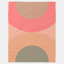 Moderner Pfirsich und Olivenhain aus dem Mittelalt Fleecedecke