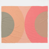 Moderner Pfirsich und Olivenhain aus dem Mittelalt Fleecedecke (Vorderseite (Horizontal))