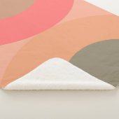 Moderner Pfirsich und Olivenhain aus dem Mittelalt Sherpadecke (3/4)