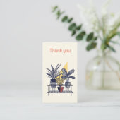 Moderner Pflanze Shop Vielen Dank Begleitkarte (Stehend Vorderseite)