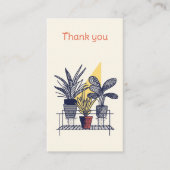 Moderner Pflanze Shop Vielen Dank Begleitkarte (Vorderseite)