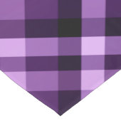 Moderner Pflaume Lila Karierter Tischläufer (Ecke)