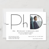 Moderner PhD-Abschluss für Foto Magneteinladung (Vorderseite)