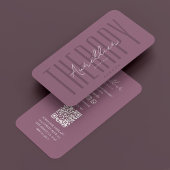 Moderner Physiotherapeut Dusty Pink Script Visitenkarte