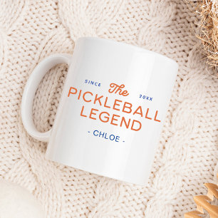 Moderner Pickleball-Legende Personalisierter Beche Zweifarbige Tasse