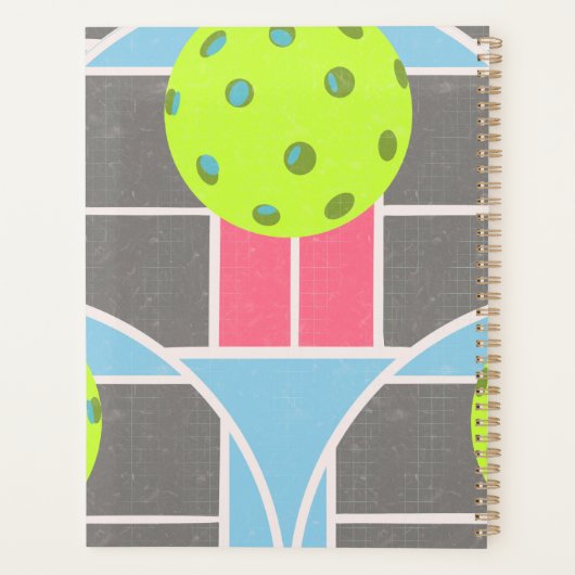 Moderner Pickleball-Planer Planer (Rückseite)
