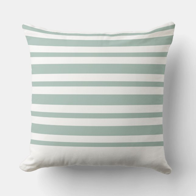 Moderner Pillow Blue Strip CH7 von Marlodedesign Kissen (Vorderseite)