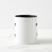 Moderner PILOT-Text und Flugzeug, Personalisiertes Tasse (Zentrum)