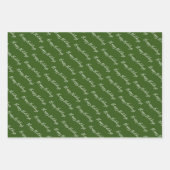 Moderner Pine Tree Urlaub Geschenkpapier Set (Vorderseite 3)