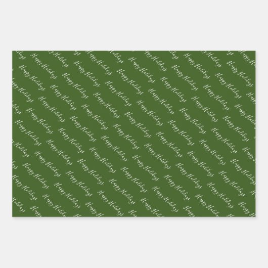 Moderner Pine Tree Urlaub Geschenkpapier Set (Vorderseite 3)