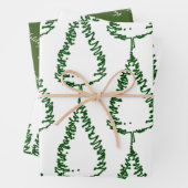Moderner Pine Tree Urlaub Geschenkpapier Set (Beispiel)