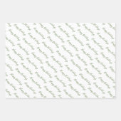 Moderner Pine Tree Urlaub Geschenkpapier Set (Vorderseite 3)