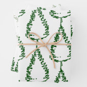 Moderner Pine Tree Urlaub Geschenkpapier Set (Beispiel)