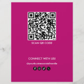 Moderner Pink Beauty Hair Services Salon nach Maß Flyer (Hinten)