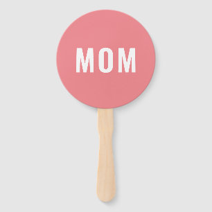 Moderner Pink Blue Baby Duschkopf Handfan: Mama od Fächer