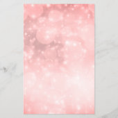 Moderner Pink Bokeh Business Service/Pricing Flyer (Hinten)