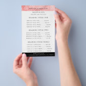 Moderner Pink Bokeh Business Service/Pricing Flyer (Handgriff)