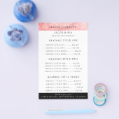 Moderner Pink Bokeh Business Service/Pricing Flyer (Einzeln)