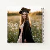 Moderner Pink Bow Coquette Graduate Abschluss Notizblock (Rückseite)