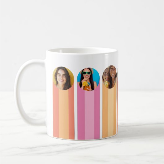 Moderner Pink-Foto-Kaffee-Cup Kaffeetasse (Links)