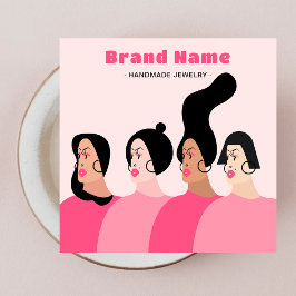 Moderner Pink Juwelier Crafter Ohrringe