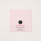 Moderner Pink Juwelier Crafter Ohrringe (Rückseite)