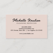 Moderner Pink Makeup Artist & Hair Stylist Salon Visitenkarte (Rückseite)