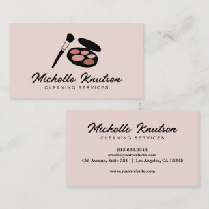 Moderner Pink Makeup Artist & Hair Stylist Salon Visitenkarte