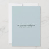 Moderner Pink Rose Glitzer mit Girl Baby Dusche (Rückseite)