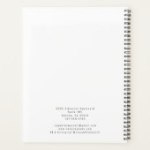 Moderner Pink Script Makeup Artist Business Planne Planer (Rückseite)