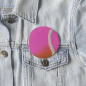 Moderner Pink Tennisball mit Imitat Glitzer Line Button (Beispiel)
